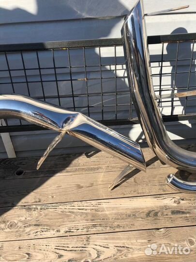 Защита заднего бампера Toyota Land Cruiser 200 б/у