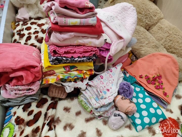 Детские вещи на девочку пакетом с рождения