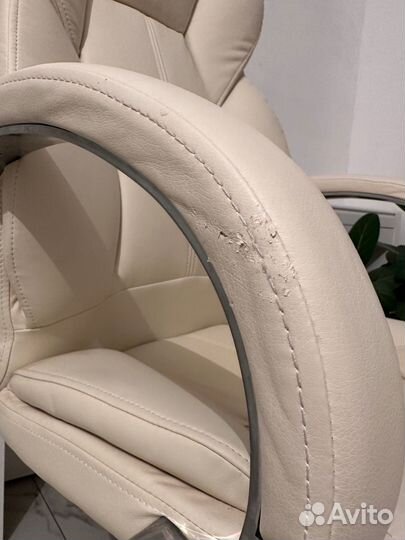 Кожаное компьютерное офисное кресло