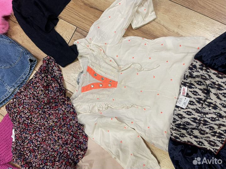 Вещи пакетом Zara на девочку 2-4 года