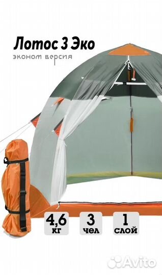 Палатка для зимней рыбалки лотос 3