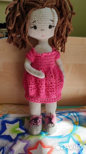 Кукла амигуруми вязаная
