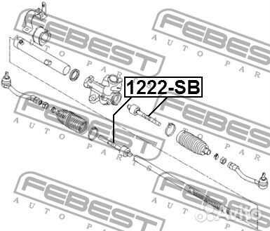 Тяга рулевая hyundai solaris Febest 1222-SB