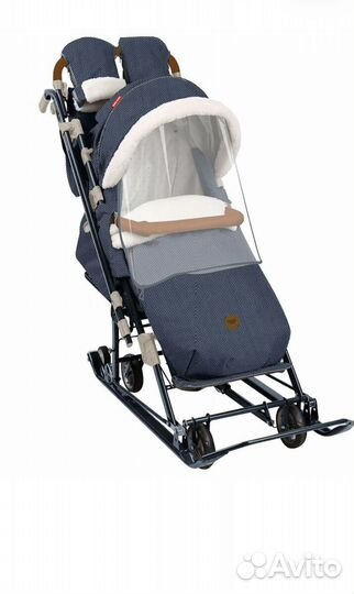 Санки коляска nika нд7-8к/7