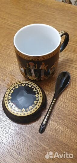 Кружка заварочная с крышкой керамическая