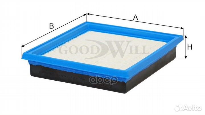 Фильтр воздушный 0,575 AG421 Goodwill