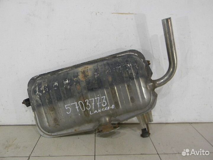 Задняя банка глушителя