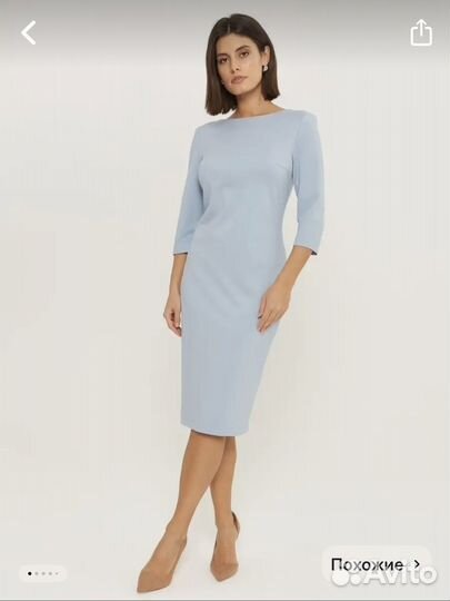 Платье футляр на молнии сзади