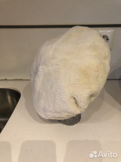 Берет норковый белый