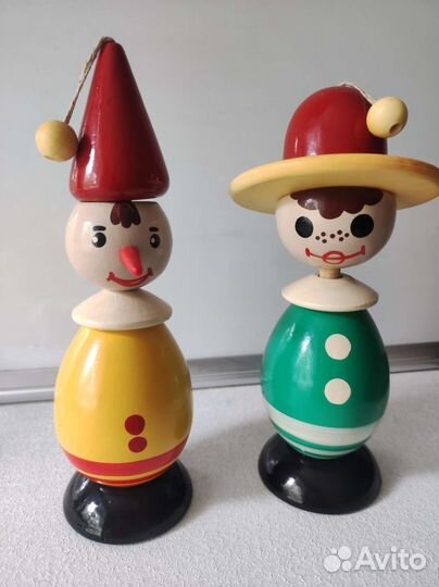 Игрушка пирамидка погремушка деревянная СССР