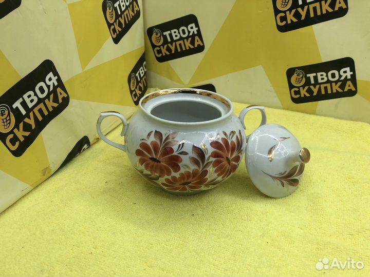 М.17636 Сахарница, сысертский фарфо