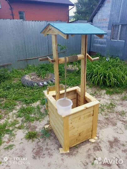 Декоративная мельница, колодец для сада