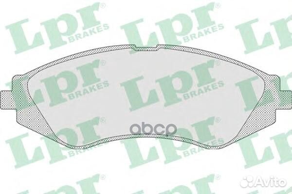 Колодки торм. дисковые 05p710 Lpr