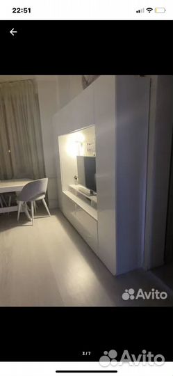 Стенка в гостиную белая бу