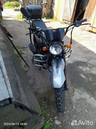 Новый мопед Альфа офроуд м 12 серый металлик