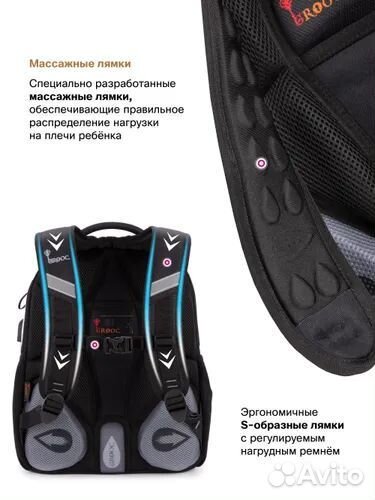 Рюкзак школьный для мальчика Grooc новый