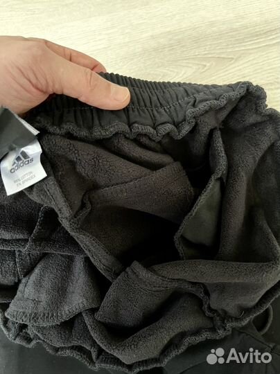 Зимние теплые штаны Adidas на флисе до -30