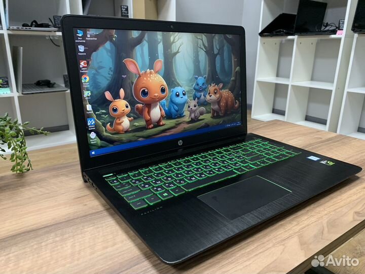 Игровой HP ноутбук i7/8gb/2видеокарты