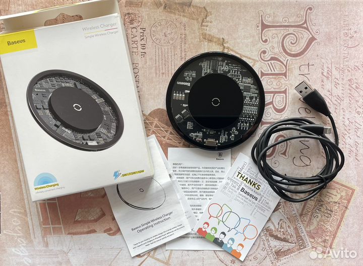 Беспроводное зарядное устройство Baseus Simple