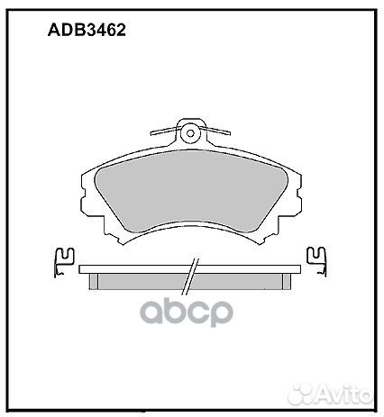 Колодки тормозные дисковые перед ADB3462 AL