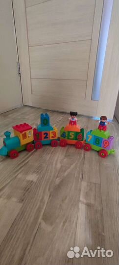 Lego duplo поезд с цифрами
