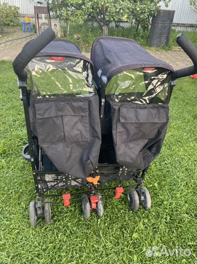 Коляска для двойни maclaren twin techno