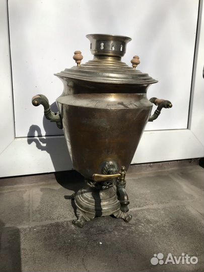 Самовар царских времён ваныкина на углях с медалям