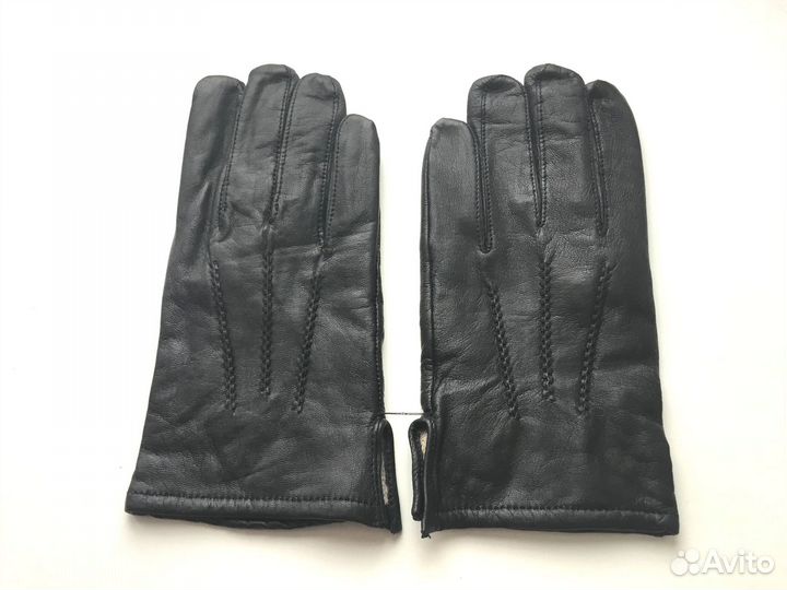 Мужские кожаные перчатки, размер M, L, XL