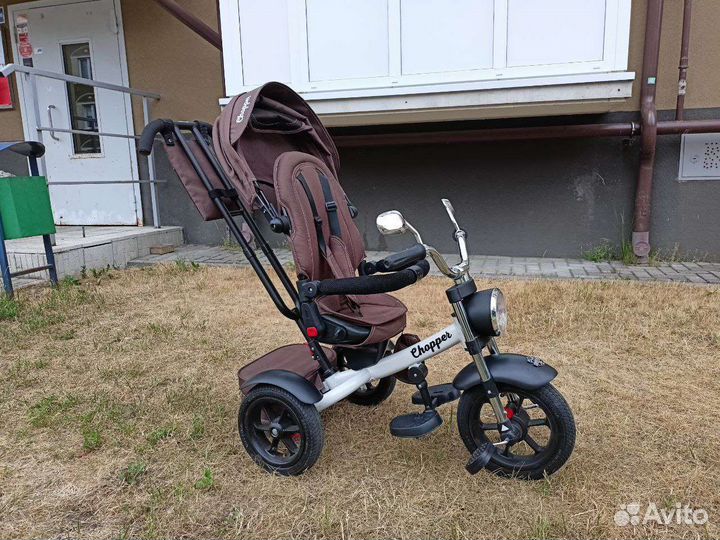 Велосипед трёхколёсный с ручкой Чоппер Chopper