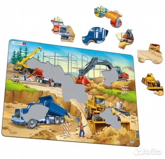 Детские пазлы Larsen и домино Meets dragon, новые