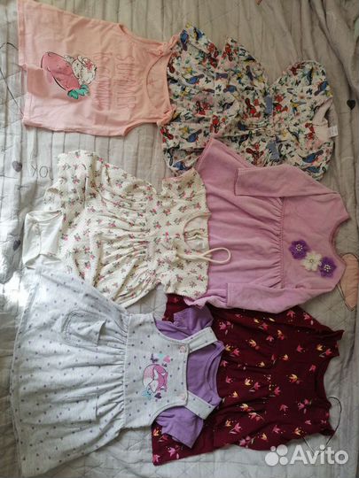 Вещи для девочки пакетом 80-92рр