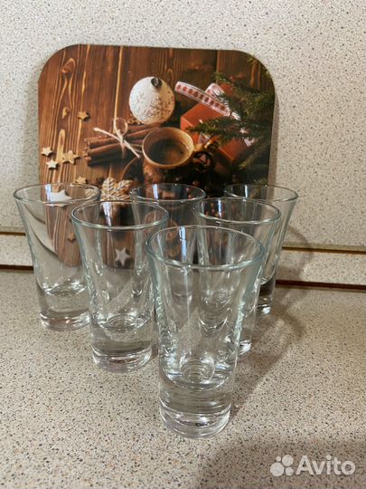 Стопки рюмки стеклянные