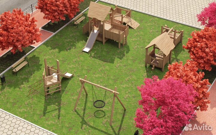 Детские площадки, качели карусели в наличии