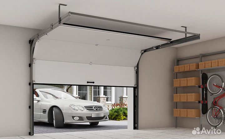 Секционные ворота из AL панелей