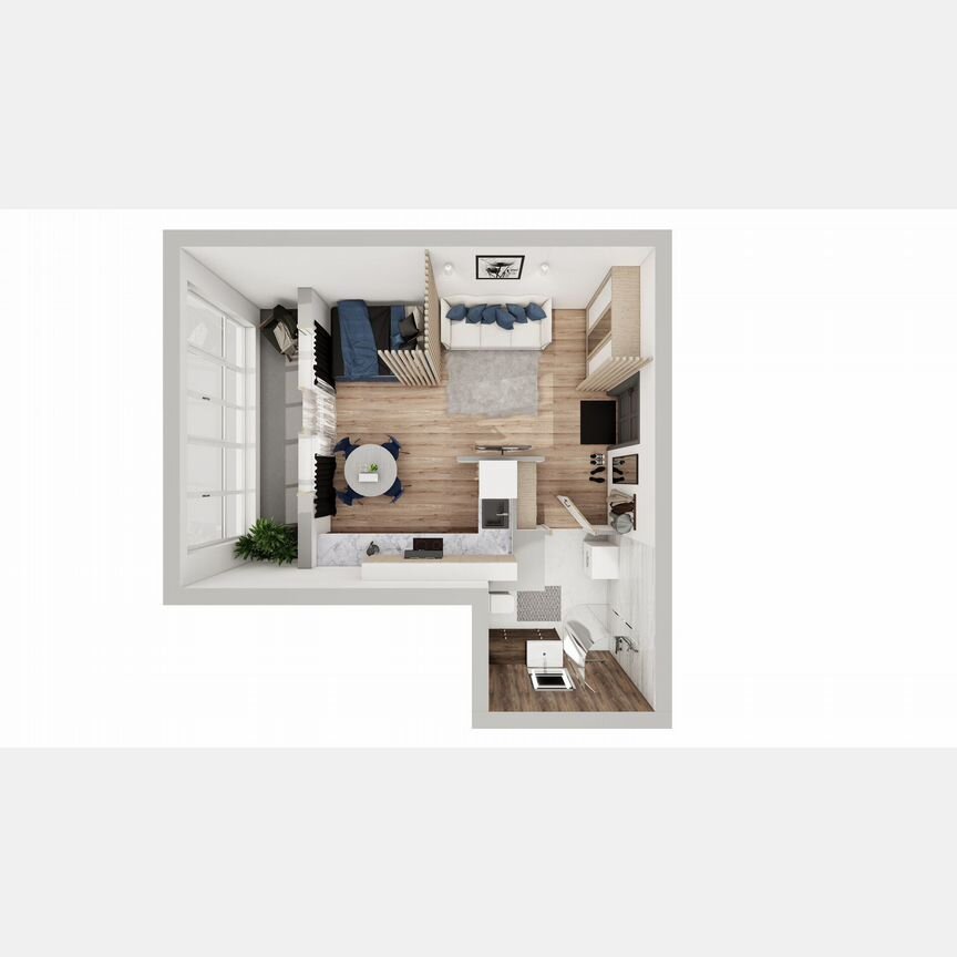 Квартира-студия, 34,2 м², 7/8 эт.