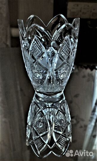 Ваза хрустальная для цветов. СССР