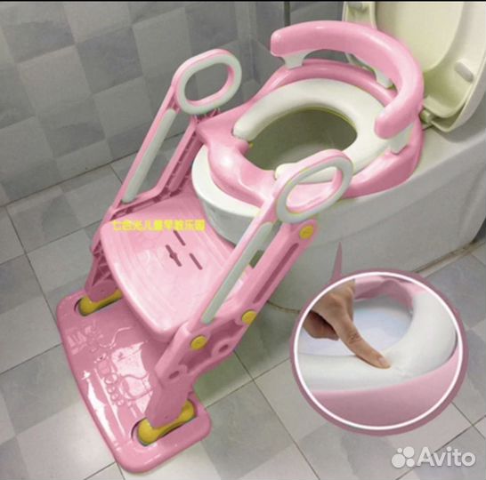 Накладка сиденье на унитаз детская с лесенкой