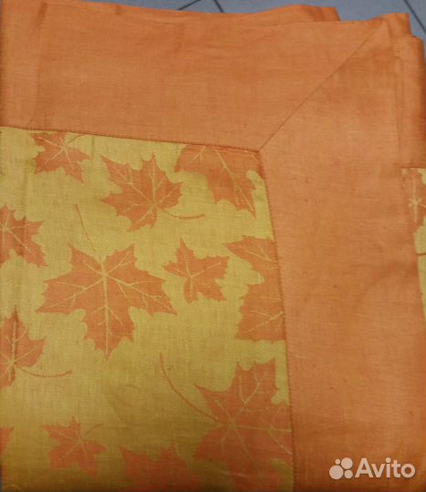 Скатерть Кленовые листья оранжевые