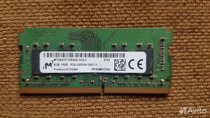 Оперативная память ddr4 3200 8gb sodimm