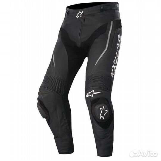 Мотобрюки кожаные alpinestars track leather pants