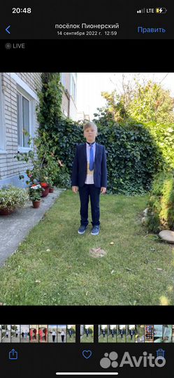 Костюм школьный 146, состояние нового