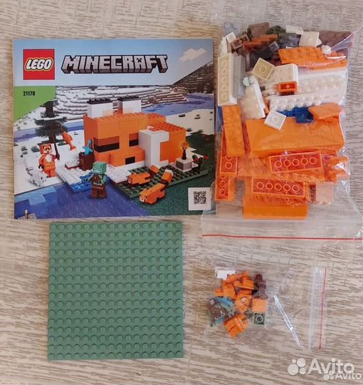 21178 lego Minecraft Лисья хижина