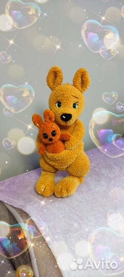 Игрушки вязаные крючком из плюшевой пряжи