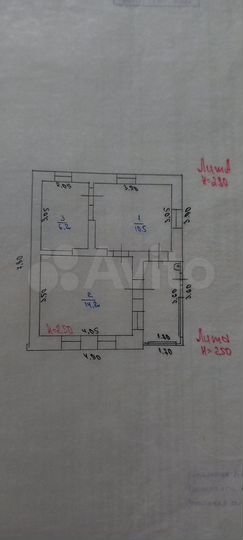Дом 44 м² на участке 5 сот.