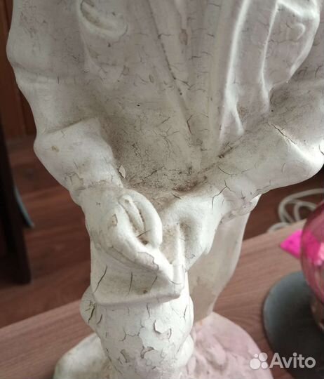 Девушка геолог статуэтка гипс СССР