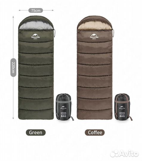 Спальный мешок NatureHike серии U