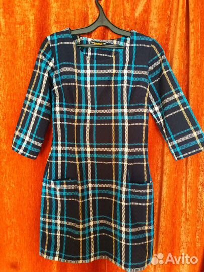 Платье клетчатое