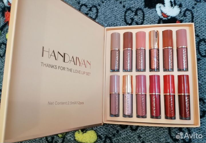 Набор мини-блесков для губ. Новый