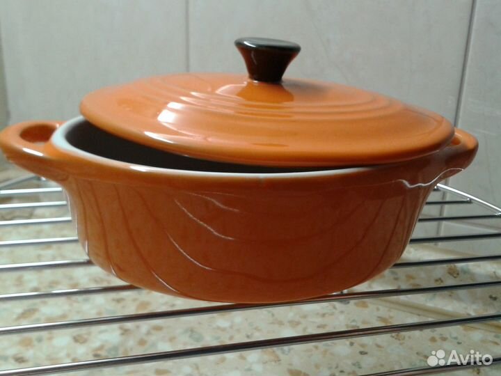 Керамическая форма для выпекания с крышкой, 0,3 л