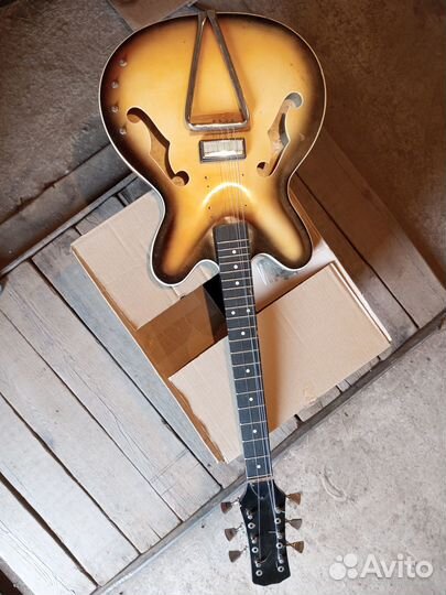 Электроакустическая гитара фабрика им.Луначарского